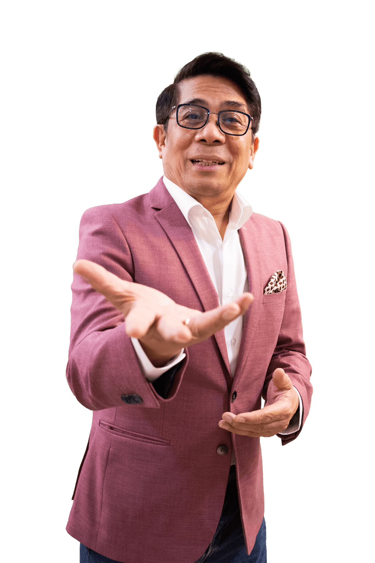 Robert Labayen extending an inviting hand